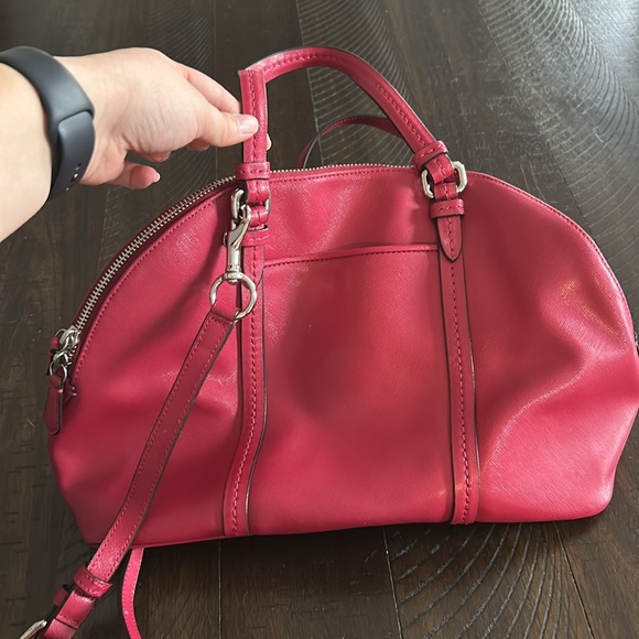 Red Coach Bag - Picture 6 of 9